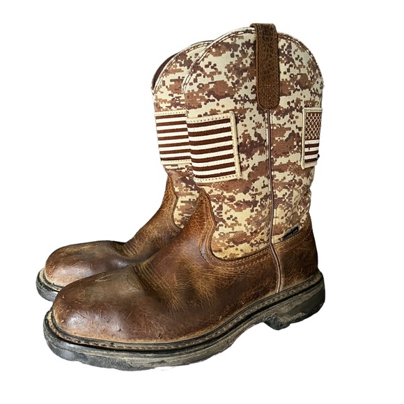 Ariat Shoes Ariat Mens Workhog Patriot Work Boot Size 1 Poshmark